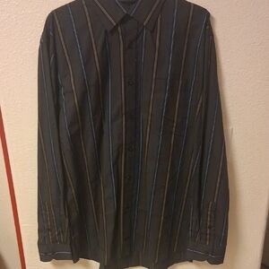 Men's Black Striped Shirt
